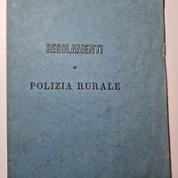 regolamenti di polizia rurale  1865