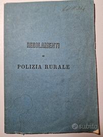 regolamenti di polizia rurale  1865