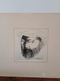 Leonard Baskin, acquaforte firmata e numerata 