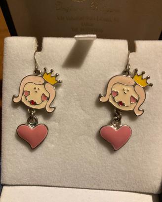 Orecchini regina con cuore