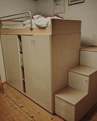 Cameretta letto soppalco bambini