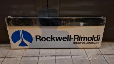 insegna neon bifacciale macchine da cucire rimoldi