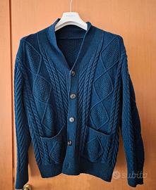 Cardigan Uomo Blu Tg M nuovo