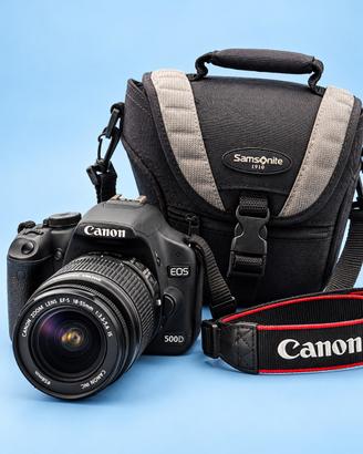 Canon EOS 500D + obiettivo EF-S 18-55