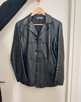 Giacca vintage in vera pelle.