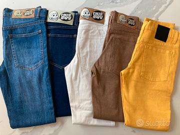 Jeans Cheap Monday - lotto 5 pezzi - taglia 28/29