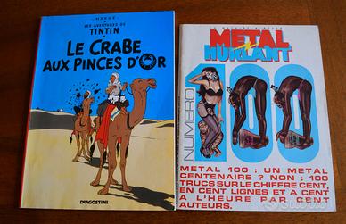 Tin Tin e Metal Hurlant 100: edizioni in francese