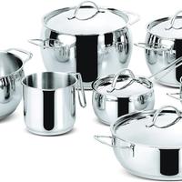 Set Pentole Lagostina Euforia 11pz Inox 18/10
