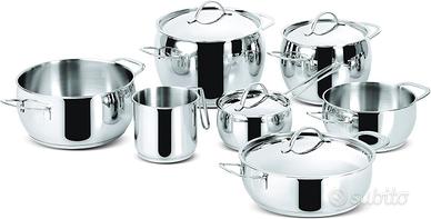 Set Pentole Lagostina Euforia 11pz Inox 18/10