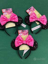 3 Cerchietti con orecchie Minnie Disney