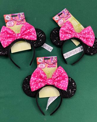 3 Cerchietti con orecchie Minnie Disney