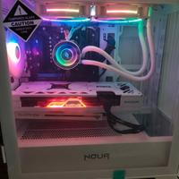 Pc gaming 4k Ryzen 7800x3D 7800XT 32gb DDR5 WHITE
