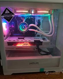Pc gaming 4k Ryzen 7800x3D 7800XT 32gb DDR5 WHITE
