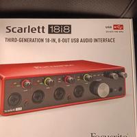 Focusrite Scarlett 18i8 3ª Gen Interfaccia Audio U