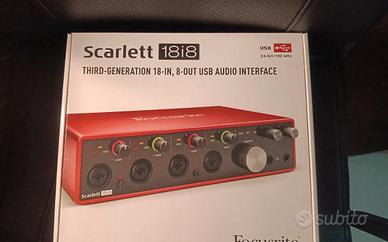 Focusrite Scarlett 18i8 3ª Gen Interfaccia Audio U