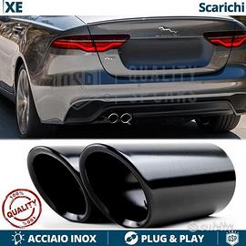 2 TERMINALI di Scarico per JAGUAR XE Finalini NERI