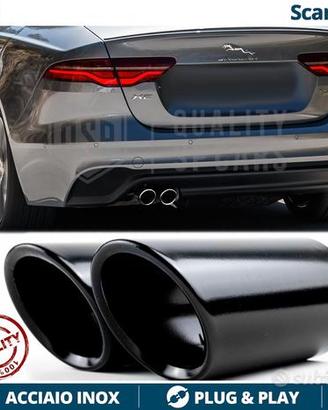2 TERMINALI di Scarico per JAGUAR XE Finalini NERI