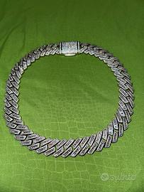 Collana cubana baguette 20mm