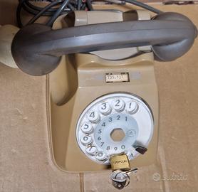 Collezionismo telefono vintage a disco bigrigio si