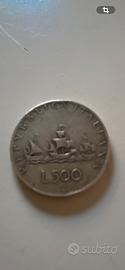 Moneta lire 500 argento Caravelle