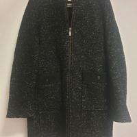 Camayeu - cappottino donna nero lana