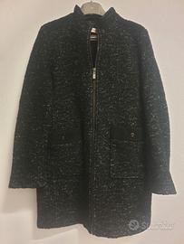 Camayeu - cappottino donna nero lana