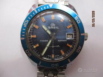 Orologio Breil vintage incabloc anni 70