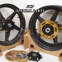 Yamaha r6 cerchi ruote carbonio con kit corone