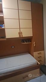 Cameretta a Ponte Completa con Letto Singolo e Com