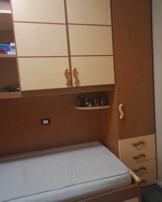 Cameretta a Ponte Completa con Letto Singolo e Com