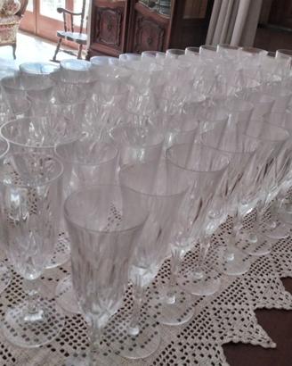 7 serie di Calici da 12 vetroMurano H20/18/16/12.