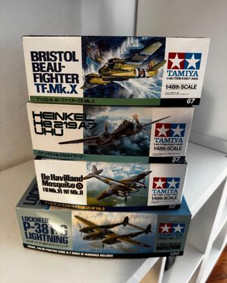 TAMIYA 4 BIMOTORI 2' WAR  SCALA 1/48 KIT NUOVI