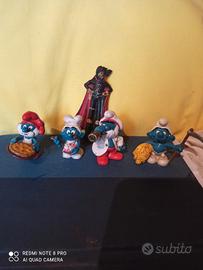 4 Puffi Schleich e Capitan Harlock