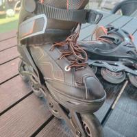 rollerblade bambino con ginocchiere e gomitiere 