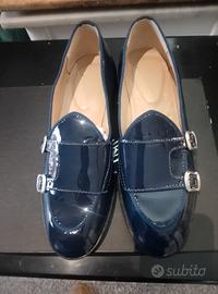 Mocassini con doppia fibbia da uomo