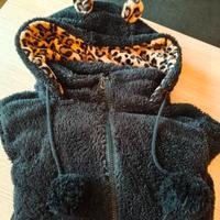 Giacca donna in pelliccia sintetica con orecchie