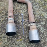 doppio scarico x alfa 2.4  artigianale 