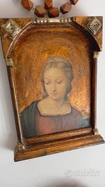 Quadro in legno con Madonna 