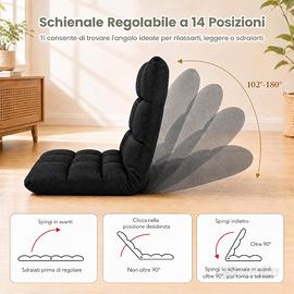 poltrona inclinabile nuova - sconto