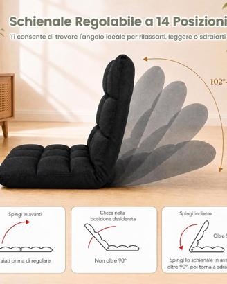 poltrona inclinabile nuova - sconto