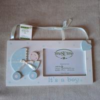 Cornice portafoto in legno per bambino - nuova