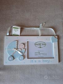 Cornice portafoto in legno per bambino - nuova