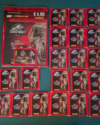 Jurassic World Panini, The Ultimate sticker album.