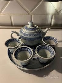 SERVIZIO TE CINESE VINTAGE in PORCELLANA