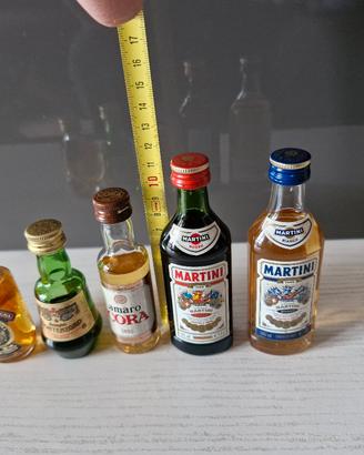 bottigliette mignon da collezione 