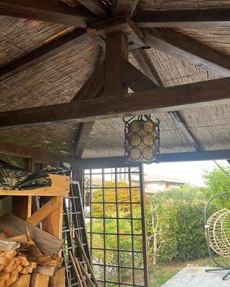 Gazebo in legno rustico 4x3