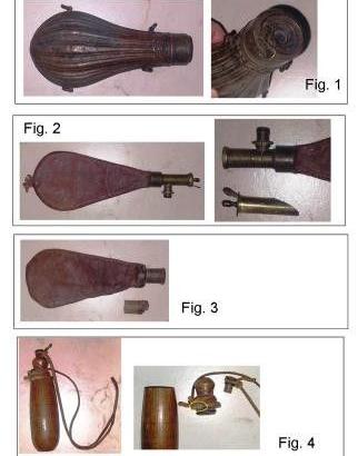 Fiaschette per avancarica antiche originali