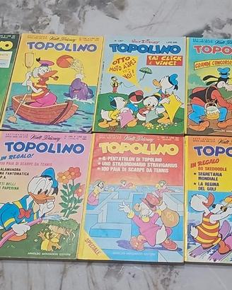 Lotto 9 Fumetti TOPOLINO Libretto 1979-1980 - Mond