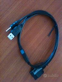 cavo usb jack nuovo per iphone 3g 3gs per auto 