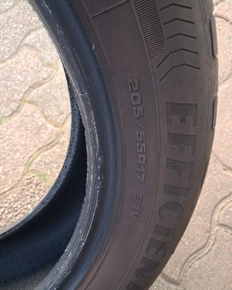 coppia pneumatici Goodyear  205/55 r17 50%